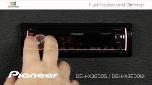 how to deh x3800ui illumination and