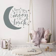 To The Moon And Back Wall Sticker