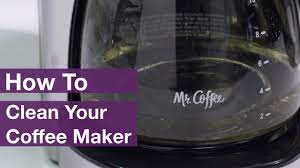 Use vinegar on the machine every month to decalcify it. How To Clean Mr Coffee Coffee Makers Youtube