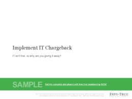 Implement It Chargeback Info Tech Research Group