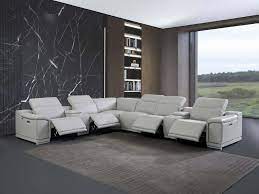 divanitalia 9762 sectional sofa in grey