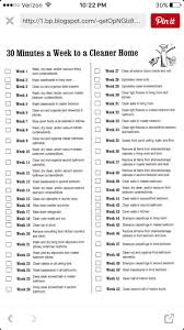 Chart Clean 30 Day Schedule Cleaning Hacks Clean House
