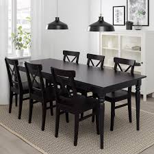Ingatorp Extendable Table Black 155