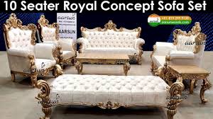582 10 seater sofa set with maharaj
