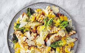 Place a drip pan ($11, target) in the center of the grill. Hot Chicken Caesar Salad Recipe Chicken Caesar Salad Recipe Salad Recipes Caesar Salad Recipe