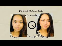 minimal makeup look in 3 minutes you