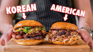 bbq pork sandwiches american vs korean