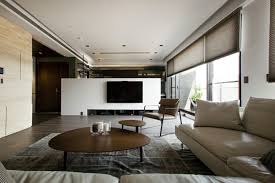 modern house interior with asian