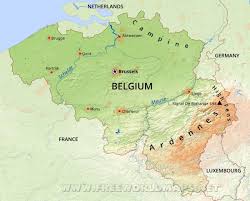 Click on above map to view higher resolution belgium geography information. Belgium Geography Map Map Of Belgium Geography Western Europe Europe