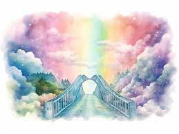 photo painting of a rainbow bridge