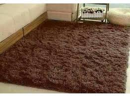 generic brown fluffy carpet 7 by 10