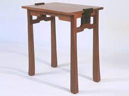 Asian Side Table Artisan Crafted