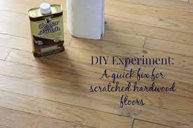 quick fix for scratched hardwood floors