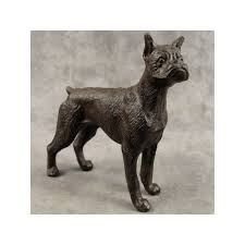 Boxer Dog Cast Iron Statue Great As A