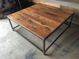 Square Coffee Table Rustic Reclaimed