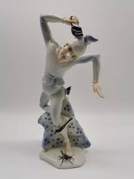 Beautiful katzhutte 1930s art deco porcelain 'fan dancer. Karl Ens Volkstedt Art Deco Figurine Very Rare Catawiki