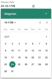 Datepicking Beyond The Gregorian Calendar Angular Blog
