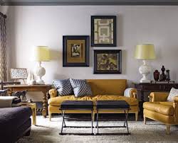 yellow leather sofas living room