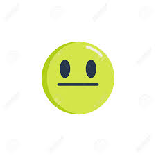 Intended to depict a neutral sentiment but often used to convey mild irritation and concern or a. Straight Face Emoticon Flat Icon Neutral Face Emoji Vector Sign Royalty Free Cliparts Vectors And Stock Illustration Image 123810146