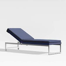 Dune Navy Outdoor Patio Chaise Lounge