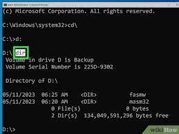 change directories in command prompt