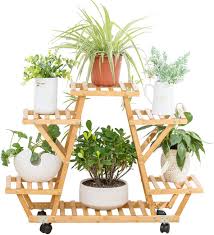 Only you will know that you made them in a day and the building cost was very low. Amazon Com Bamboo Rolling 6 Tier Plant Stand Rack Multiple Flower Pot Holder Shelf Indoor Outdoor Planter Display Shelving Unit For Patio Garden Corner Balcony Living Room Garden Outdoor