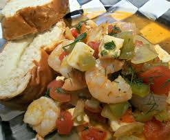 greek style shrimp with tomatoes and