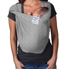 Baby K Tan Baby Wrap Carrier Heather Gray Xs 2 4