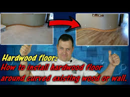 how to install hardwood floor around