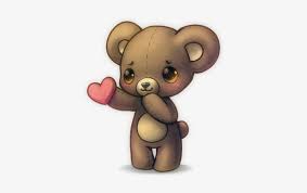 Are you searching for anime animal png images or vector? Love Cute Anime Animals Bear Heart Kawaii Cute Teddy Bear Anime 390x450 Png Download Pngkit