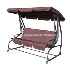 3 person canopy swing chair patio