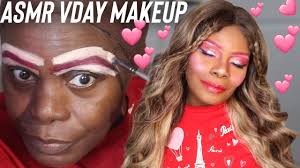 no dye pink brows cute fun vday asmr makeup