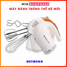 Máy đánh trứng cầm tay Netmego N38D 300W dùng nhào trộn bột- Đánh trứng,  đánh kem, thiết kế gọn nhẹ,tiện lợi giảm chỉ còn 284,445 đ