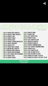 Naruto Challenge Day 5 Naruto Amino