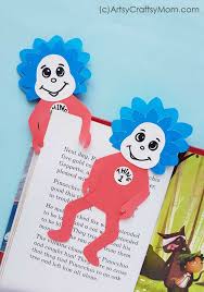 thing 1 thing 2 bookmark dr seuss
