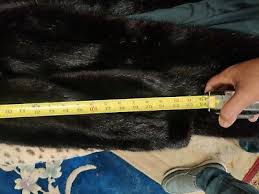 Dasco Fur Black Glossy Mink Coat Size