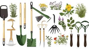 various types of gardening tools