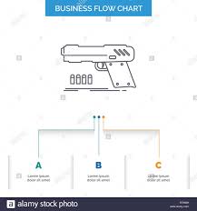 Gun Handgun Pistol Shooter Weapon Business Flow Chart