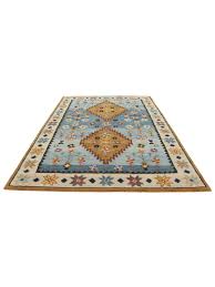 samsara blue 160 x 230 cm wool rug