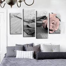 Love Rose Fl Canvas Wall Picture