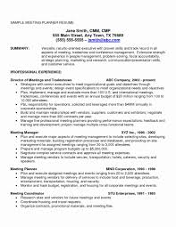 Event Planner Resume Lovely Event Planning Resume Awesome Lovely