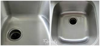 to clean stainless steel sink stains