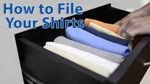 the best way to fold shirts closet