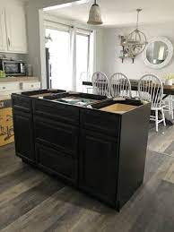 base cabinets into a kitchen island