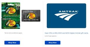 gift card deals for amtrak b pro