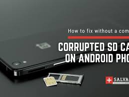 corrupted sd card on android phones