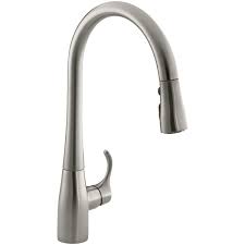 single hole pull down kitchen faucet