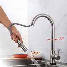 It is a great ideal for your kitchen. Kitchen Faucet Touchless Gold With Pull Out Sprayer 360 Rotate Spout Hot And Cold 2 Mode Touchless Activated Kitchen Sink Faucet Golden Tools Home Improvement Kitchen Fixtures Amaltheiayada Gr