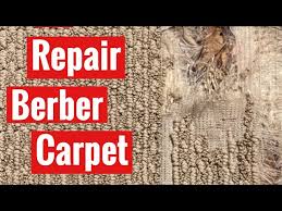 how to repair berber carpet you