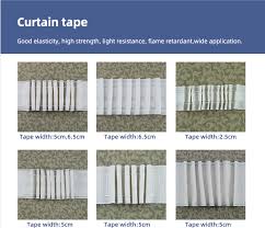 pencil pleat curtain tape